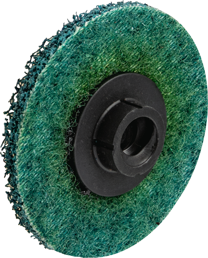 Naylon Örgü Yastıklı Hızlı Değiştirilebilir Zımpara Diski, Çok İnce, 1-1/2" Çap, 3M Tsm'ye Eşdeğer