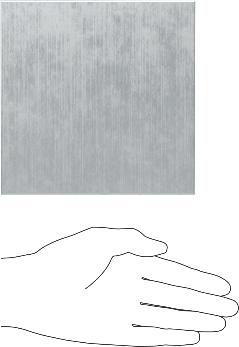 Gözenekli Kalıp Kalitesinde Metapor Alüminyum, 10 mm Kalınlık, 150 mm x 150 mm