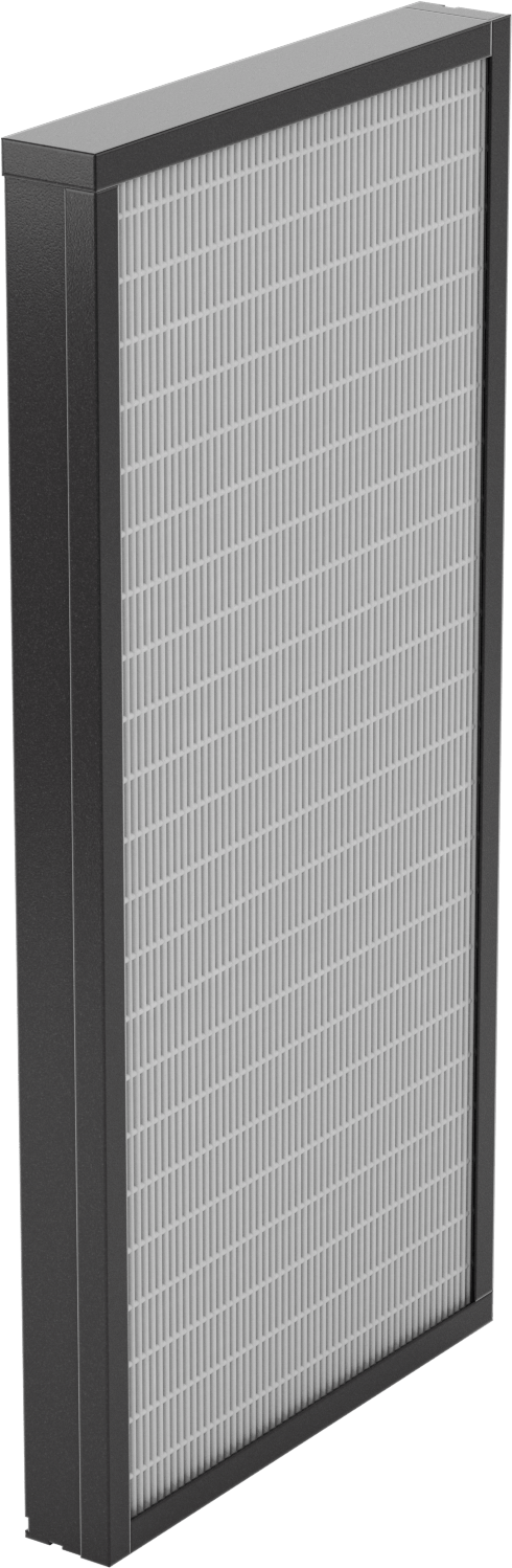 Kıvrımlı Panel Hava Filtresi, Pileli, 2" Kalınlık, 12 x 24 Anma Ölçüsü