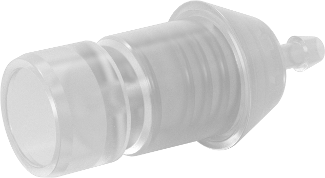 Kimyasallar için Yüksek Akışlı Hızlı Bağlantı Tüp Bağlantısı, Kapatma Valfli Erkek Uç, 1/8" Boru İç Çapı için, 7/8" Kaplin Boyutu