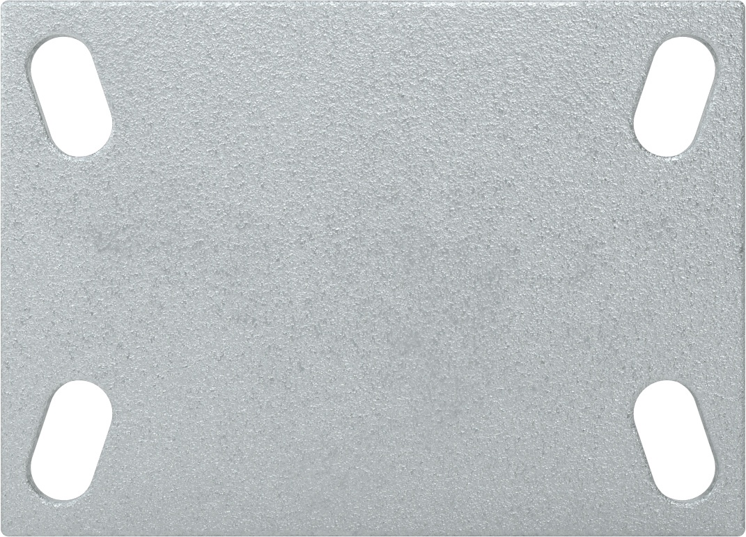 Yüksek Kapasiteli Spartan Tekerlek, 6-1/4" x 4-1/2" Plaka, 4" Çapında Fenolik Tekerlekli Sert