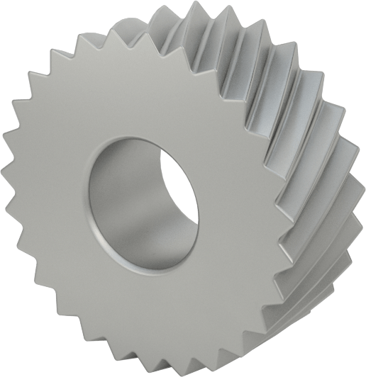 Sol Yönlü Spiral M1 Yüksek Hızlı Takım Çeliği Tırtıl, Orta Kaplama için, 1/2" Çap, 3/16" Genişliğinde Yüz