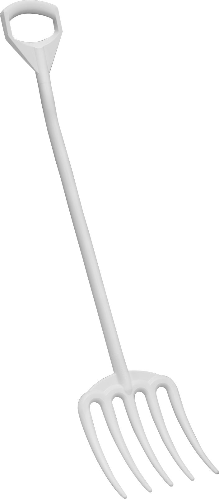 Gıda Endüstrisi Kepçe Çatal, 49" Uzunluk x 10-1/2" Genişlik Toplam — Plastik, Açılı, D-Sap, 49"