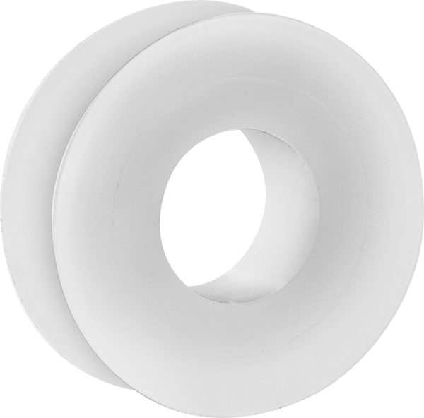 Yatay Çekme için Halat Kasnağı, 3/16" Çap için, 3/4" Dış Çap, Asetal Plastik