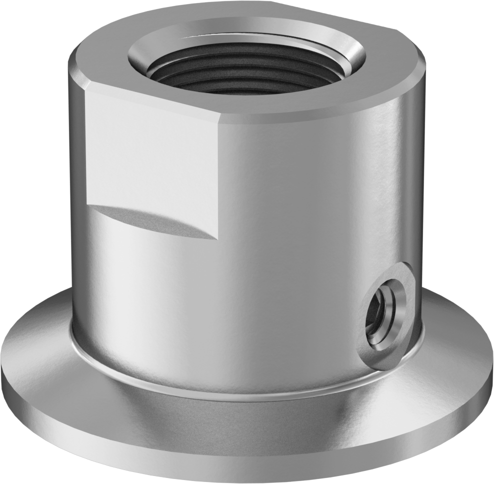 Hijyenik Gösterge Koruması, 1/2 NPT Dişi, 1-1/2" Boru Dış Çapı için