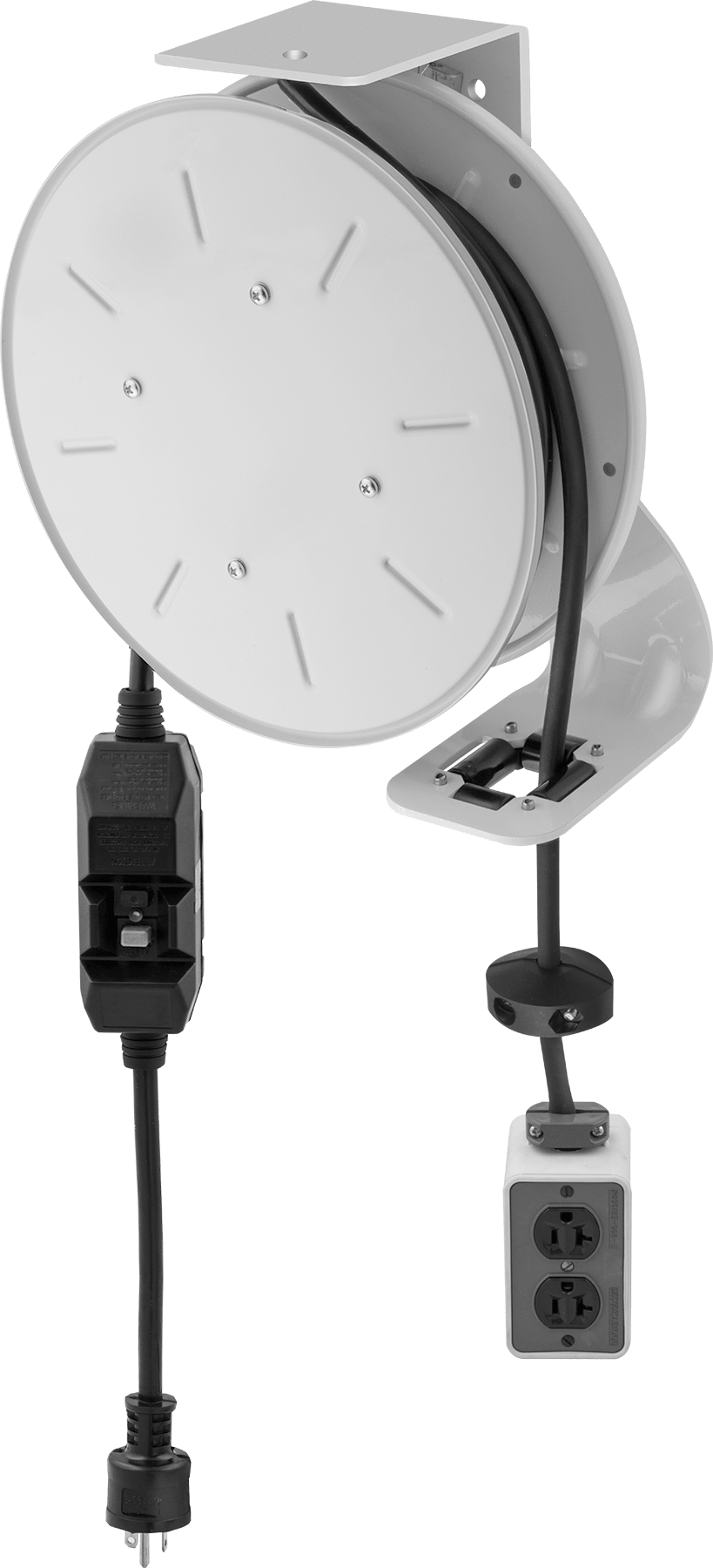 Stationary Mount with Socket and Inline GFCI