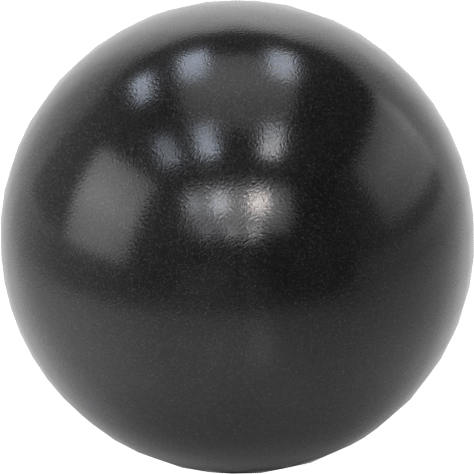 Siyah Polipropilen Top Topuz, M10 x 1.5 mm Dişli Delikli, 32 mm Baş Çapı