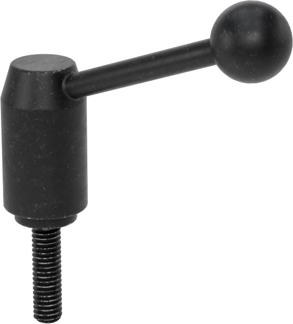 Çelik Ayarlanabilir Tutamak, 5/16"-18 Dişli 1-3/16" Uzunlukta Saplama, 2-3/4" Çıkıntı