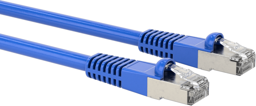 Ethernet Kablosu, RJ45 x RJ45, Kategori 7, 1 Fit Uzunluğunda, Mavi