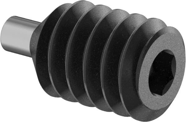 Siyah Oksit Alaşımlı Çelik Pirinç Uçlu Setskur, 2-56 Diş, 1/8" Uzunluk