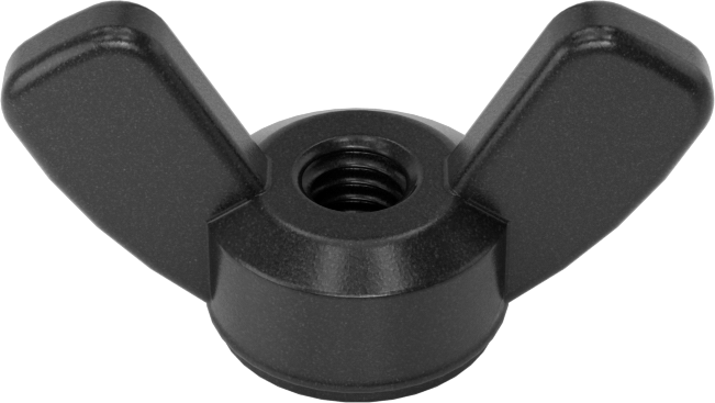 Naylon 6/6 Plastik Kelebek Somun, M4 x 0.7 mm Diş