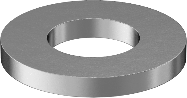 Çinko Kaplamalı Çelik ASME Pul, 6 numaralı vida boyutu için, Dar ASME Tanımı — 0.312", Çelik, Düz