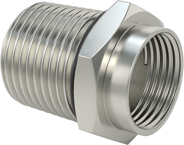 Dişli Adaptör, Nikel Kaplı Pirinç, PG-13.5 Dişi - 1/2 NPT Erkek — PG-13.5, NPT, PG, Conduit, Cord Grip, Electrical Box