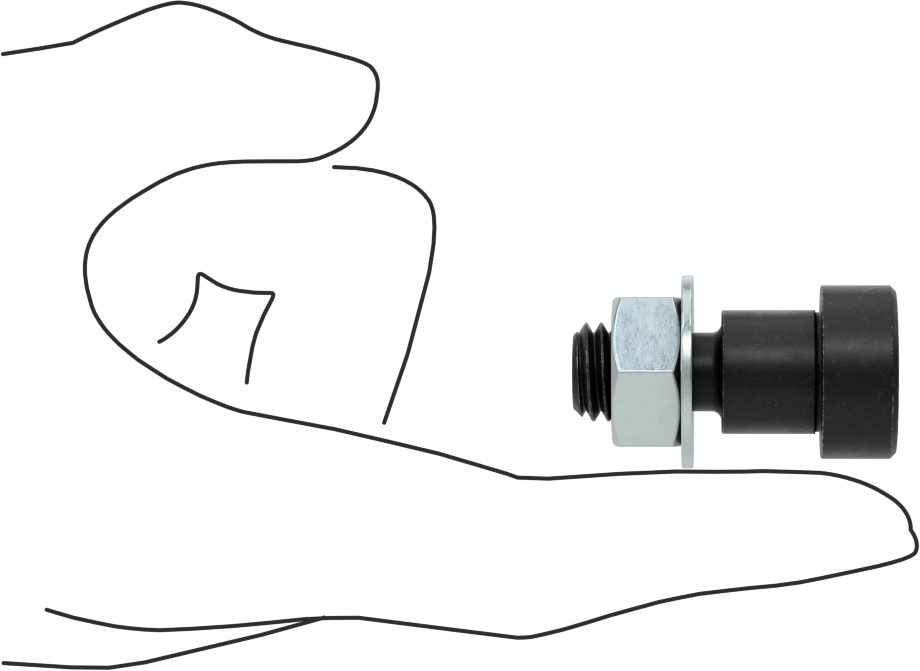 Omuz Vidası, 5/8" Çap x 1/2" Uzunluk Omuz