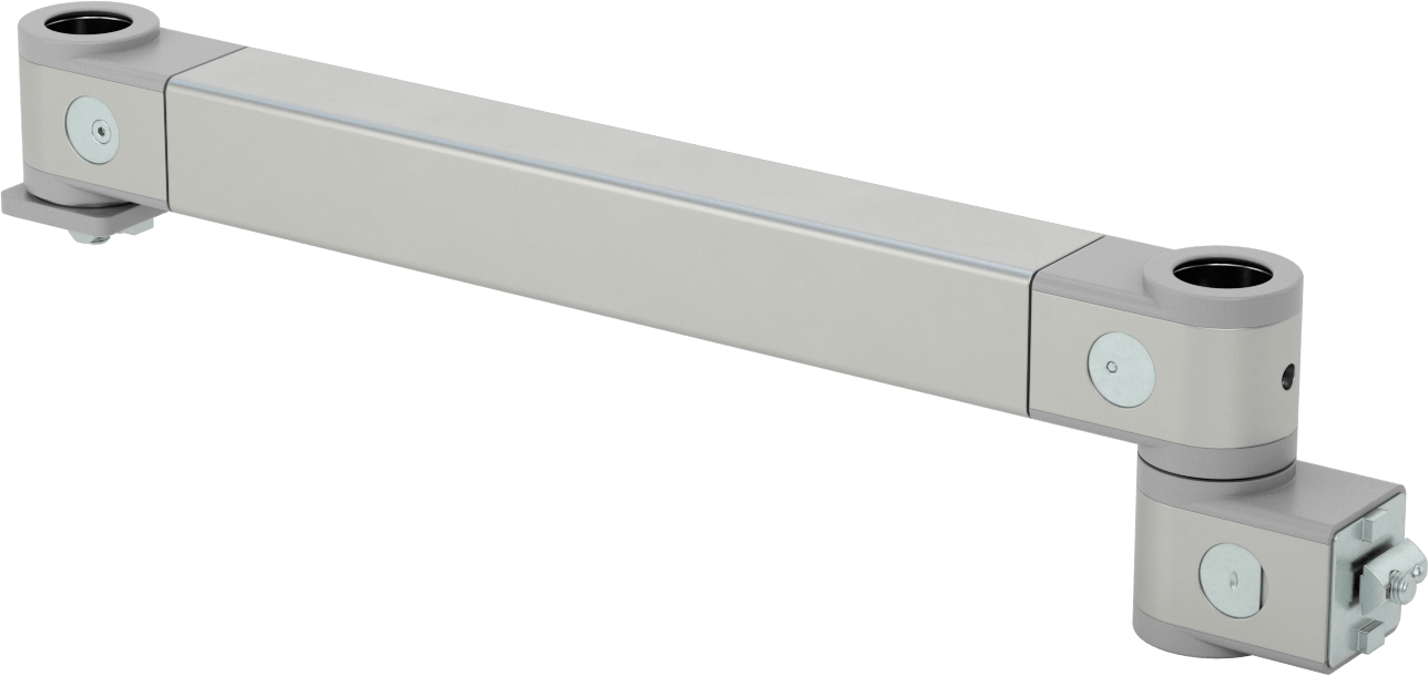 T-Yivli Çerçeveleme Konumlandırma Kolu, 1-1/2" ve 40 mm Yüksekliğinde Ray için, 3-7/8" Toplam Yükseklik