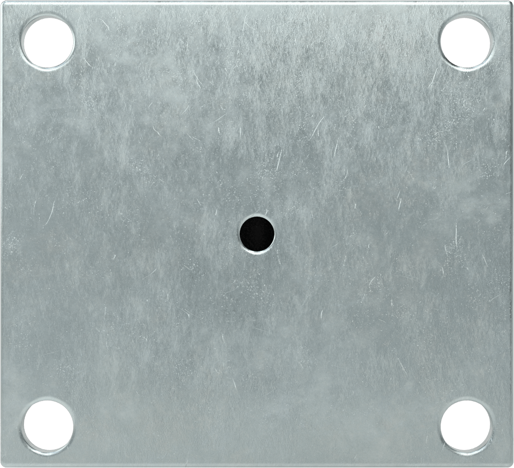 5-1/2" x 5" Plakalı Yüksek Kapasiteli Spartan Tekerlek, 4" Çapında Fenolik Tekerlekli Sert