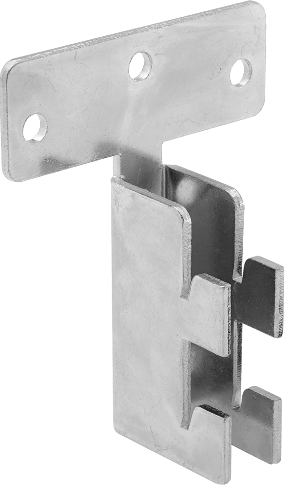Hızlı Montajlı Asma Braketi, 3" Yükseklik x 2-1/2" Genişlik x 1-3/8" Derinlik — Çift Yivli, 1 3⁄8", 3"