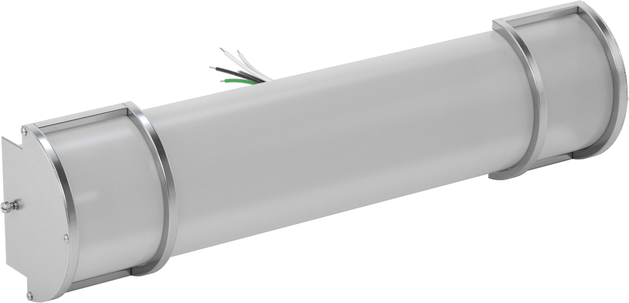 Duvar Lambası, Polikarbonat Lensli, 23-3/4" Uzunluk x 6" Genişlik x 4-1/8" Yükseklik