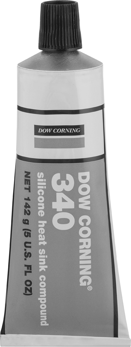 Silikon Isı Emici Yapıştırıcı, Dow Corning 340, 5 FL. oz. Tüp — Boru, 0.68 W/(m⋅°C) @ 97° F, 5 fl. oz.