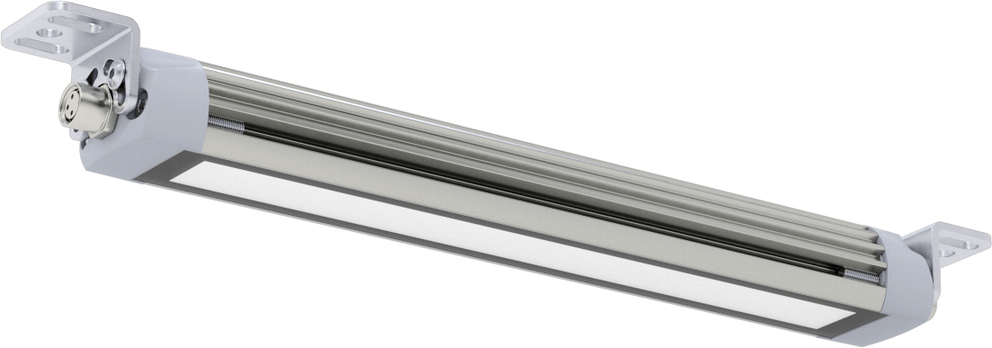 Şerit Makinesi Işığı, Kademeli, 25 mm Genişlik x 8-1/8" Uzunluk x 1" Yükseklik Toplam