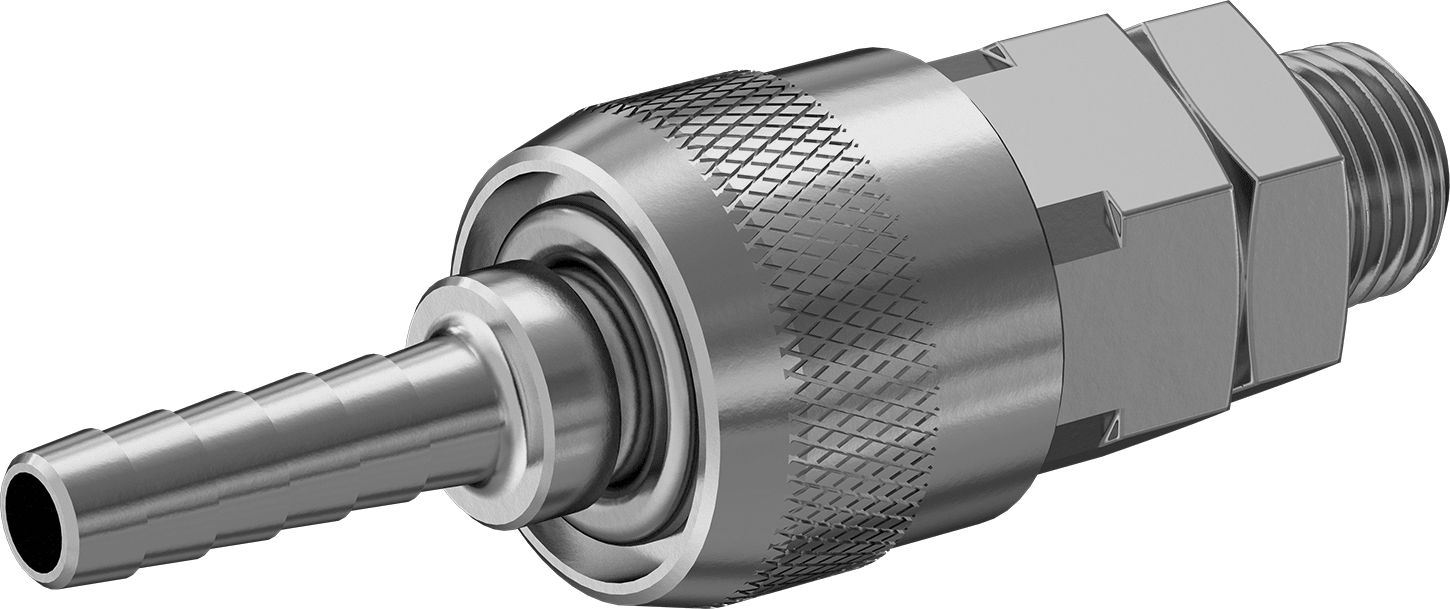 Hava için ARO Hızlı Bağlantı Hortum Bağlantısı, 1/4" İç Çaplı Hortum ve 1/4" NPT Erkek Soket Seti için Erkek Uç — Hava, Düz