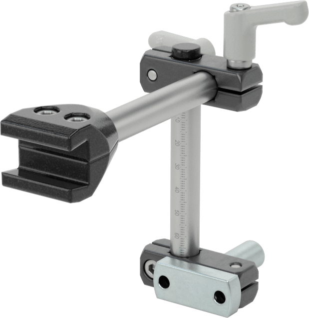Dereceli Modüler Konveyör Kılavuz Montaj Parçası, Maksimum 5-1/2" Yükseklik x 6" Genişlik x 3" Derinlik