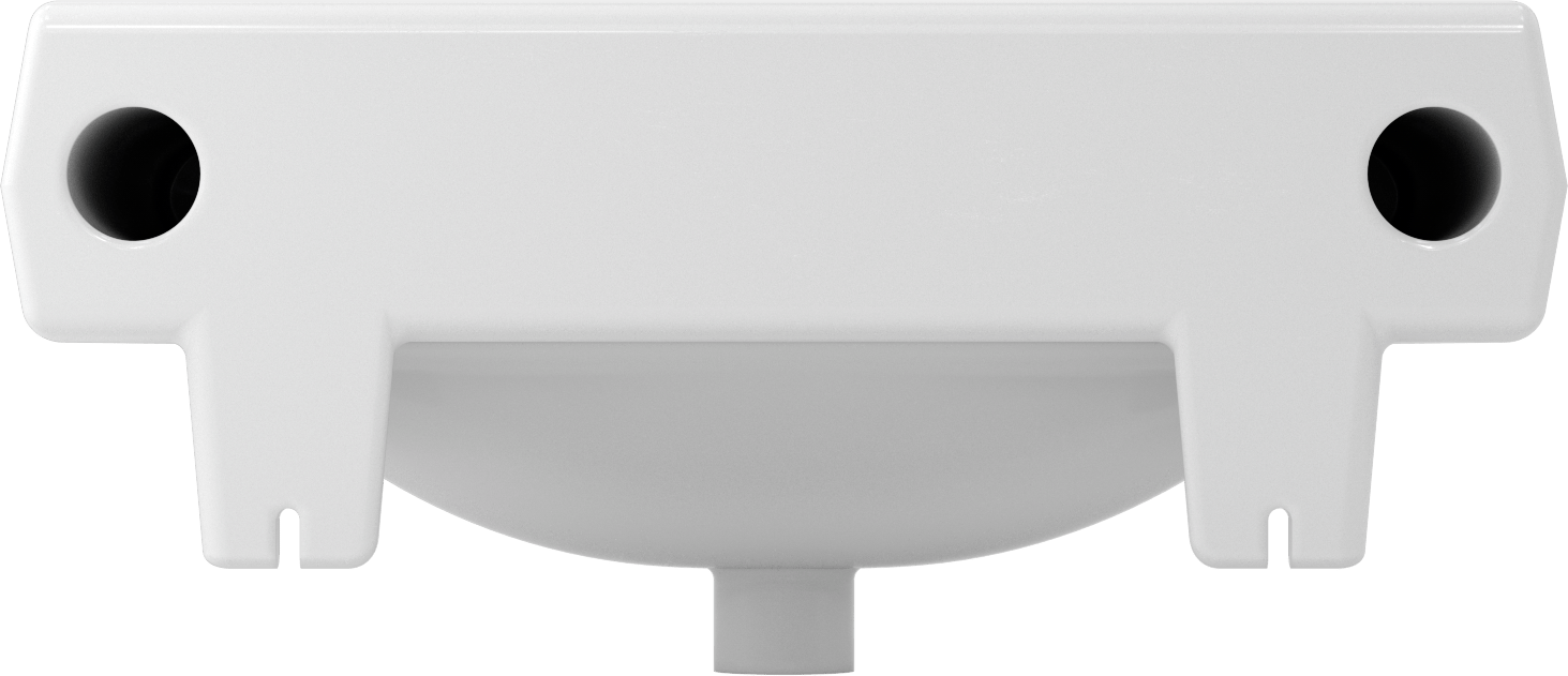Beyaz Porselen Duvara Monte Lavabo, 20-3/8" Genişlik x 17-5/8" Derinlik x 9-3/8" Toplam Yükseklik