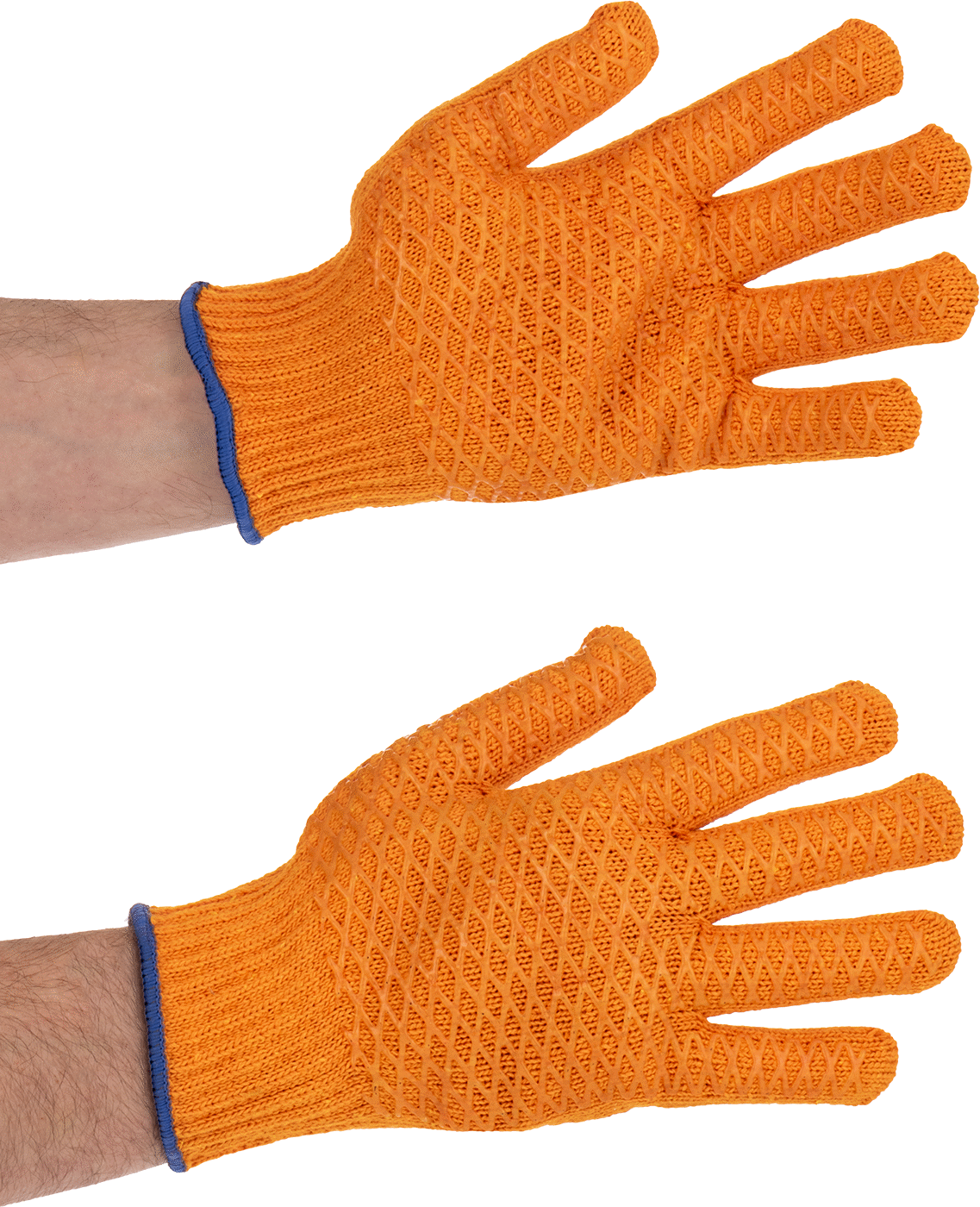 Hafif Hizmet Tipi İş Eldivenleri, Tutma yerili, Akrilik/Polyester Kumaş Karışımı