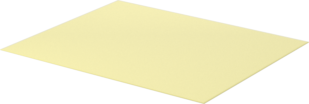 3D Yazıcı Yapım Yüzeyleri, PEI Plastik, 6-5/16" Uzunluk x 5-1/8" Genişlik