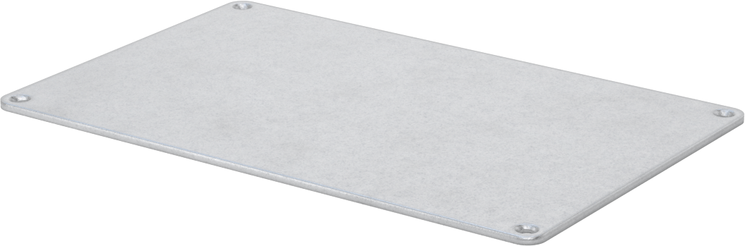 Devre Kartı Muhafazası için 6-1/2" x 4" Toz Geçirmez Uç Kapağı — Alüminyum, 6 1⁄2", 4"