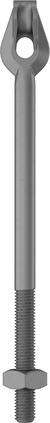 Tel Halat için Yönlendirme Halkalı Cıvatası - Kaldırma Amaçlı Değildir, 5/8"-11 Diş Boyutu, 1/2" Göz Çapı