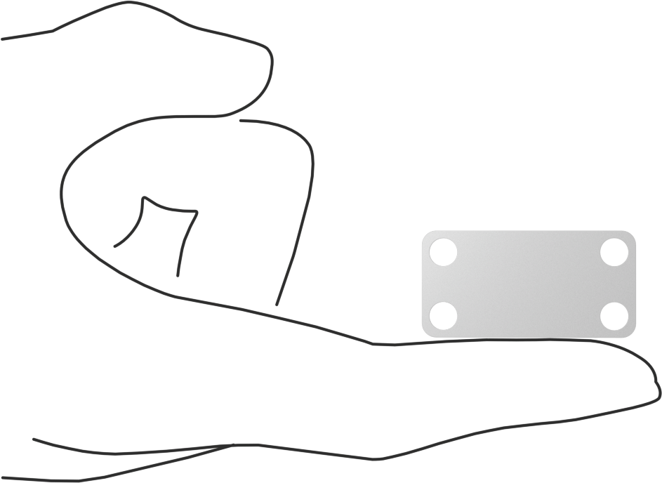 Üzerine Yazılabilir Mesaj Plakaları, 3/4" Yükseklik x 1-1/2" Genişlik