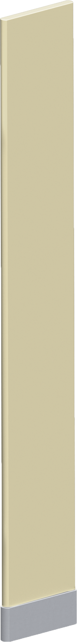Çelik Tuvalet Bölmesi için 84" Yükseklik x 24" Genişlik x 1-1/4" Kalınlık Kolon — Paslanmaz Çelik, Çelik, Sütun, Tuvaletler