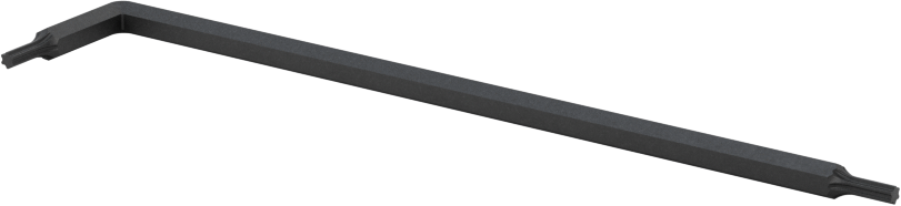 Alaşımlı Çelik Torx L-Anahtarı, Siyah Oksit, T5 Tahrik Boyutu, 3" Toplam Uzunluk
