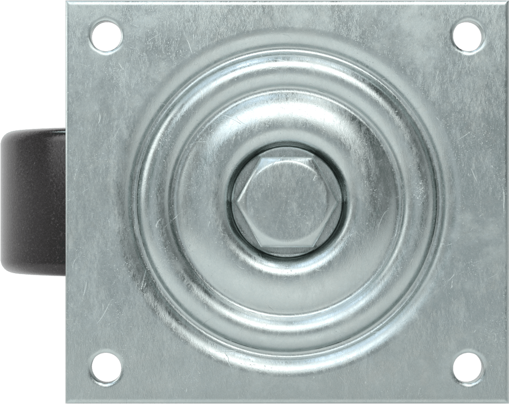 5-1/2" x 5" Plakalı Yüksek Kapasiteli Spartan Tekerlek, Sızdırmaz Rulmanlı ve 5" Çaplı Fenolik Tekerlekli Döner