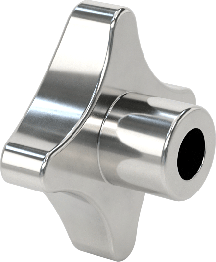 Paslanmaz Çelik Dört Kollu Topuz, 3/8" Çaplı 11/16" Derinlikli Delik