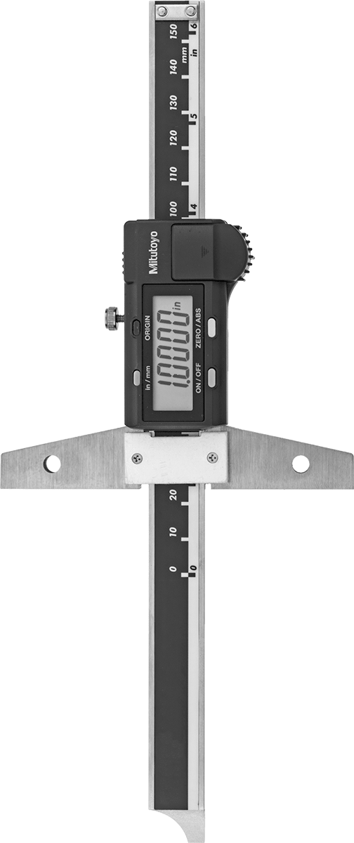 Mitutoyo Elektronik Derinlik Ölçer, NIST Sertifikalı, Model, 571-211-30, 9-1/4" Toplam Yükseklik