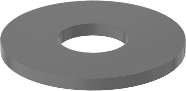 Fiberglas Pul, 2 Numaralı Vida Boyutu için, 0.094" İç Çap, 0.250" Dış Çap — 0.250", Fiberglas, 0.094"