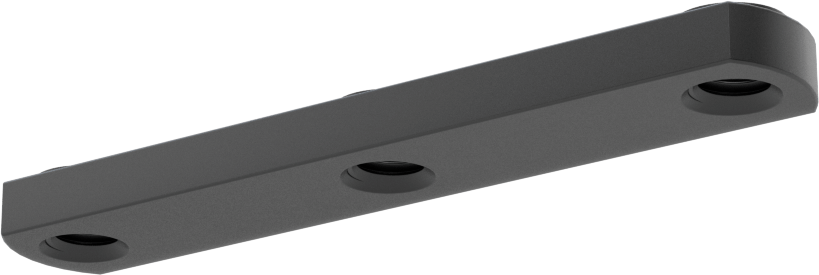 Uç Beslemeli T-Yivli Çerçeve Bağlantı Elemanları, 1.5" ve 40 mm Yüksekliğinde Raylar için Üçlü Somun, 5/16"-18 Diş