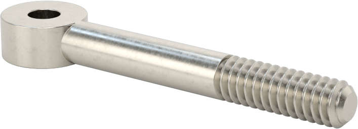 Paslanma ve Aşınmaya Dayanıklı Kısmen Gijon Ucu Cıvatası, 304 Paslanmaz Çelik, 1/4"-20 Boyut 3/4" Uzunlukta Diş, 3/16" İç Çap, 2" Uzunlukta Merkez