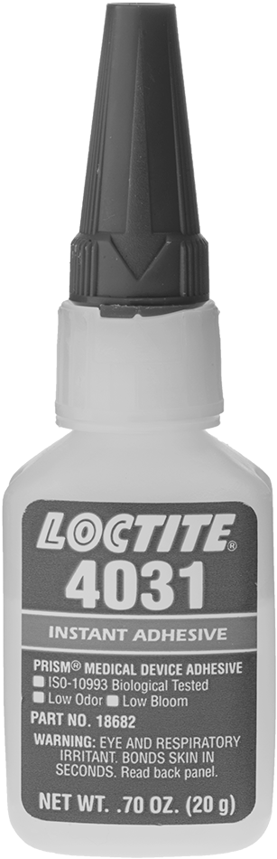 Anında Yapışan Yapıştırıcı, Optik Olarak Şeffaf, Loctite®, 4031, 0.7 FL. oz. Şişe