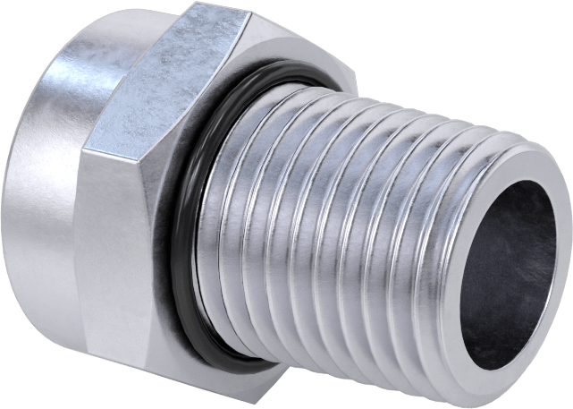 Dişli Adaptör, Nikel Kaplı Pirinç, PG-7 Dişi - 1/4 NPT Erkek — PG-7, NPT, PG, Conduit, Cord Grip, Electrical Box