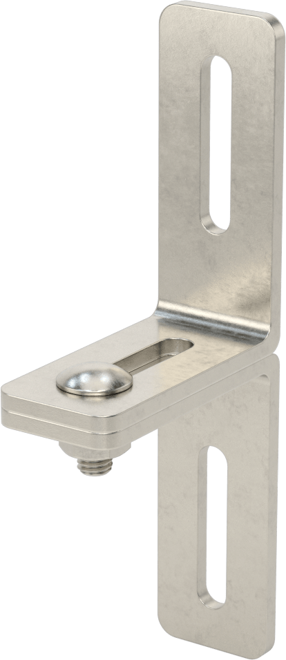 3-1/4" x 7-1/2" x 3/16" İki Parçalı L-Braket — L-Braket, Paslanmaz Çelik, 7 1⁄2"