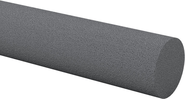 Çelik için Silikon Karbür Parlatma Taşı, 150 Kum, 4" Uzunluk x 3/8" Çap Düz Yuvarlak