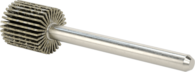 Lamelli Zımpara Çarkı, Saplı, 240 Kum, 3/8" Çap, 3/8" Genişlik