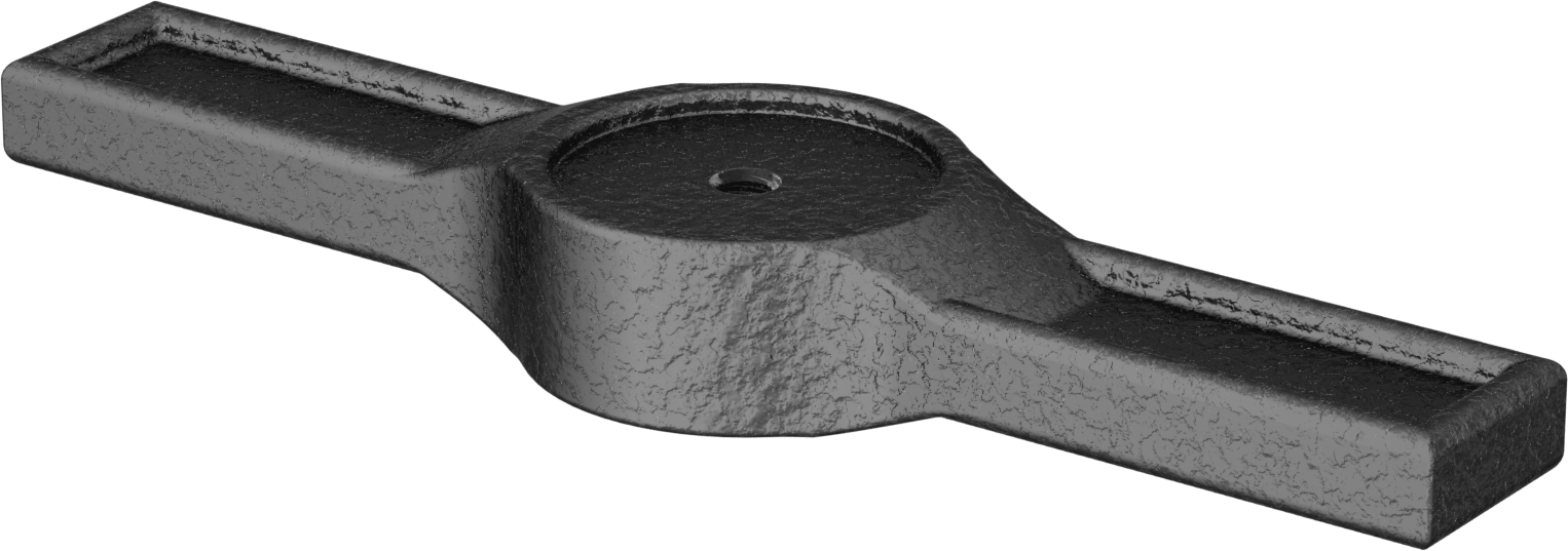 Acme Sağ Yönlü Tutacağı, Düz, 3/8"-12 Diş Boyutu