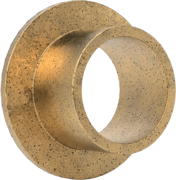 Yağ Dolgulu 841 Bronz Flanşlı Burçlu Yatak, 5/16" Mil Çapı ve 3/8" Muhafaza İç Çapı için, 1/4" Uzunluk — 1⁄4", 0.375", 0.3125"