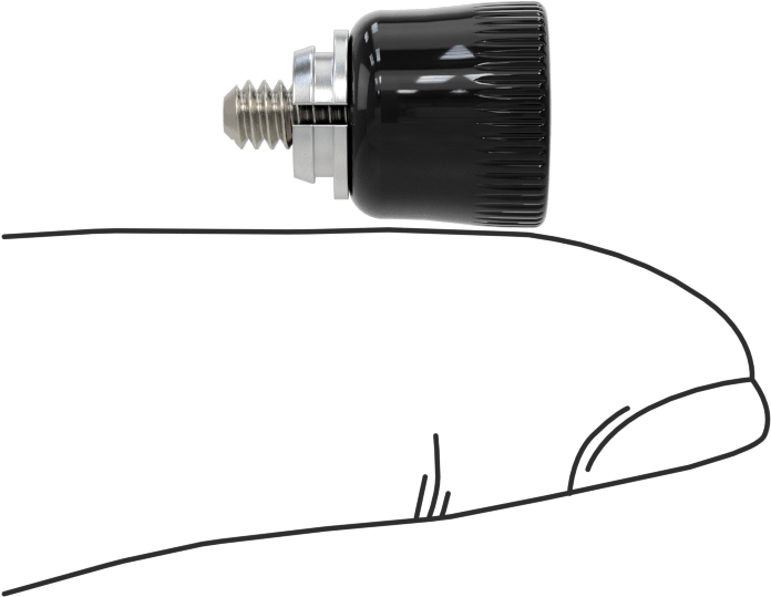 Toz Boyalı Başlıklı Sabit Panel Vidası, Takılabilir, 6-32 Boyut, 0.020"-0.039" Kalınlık için, 0.22" Uzunluk