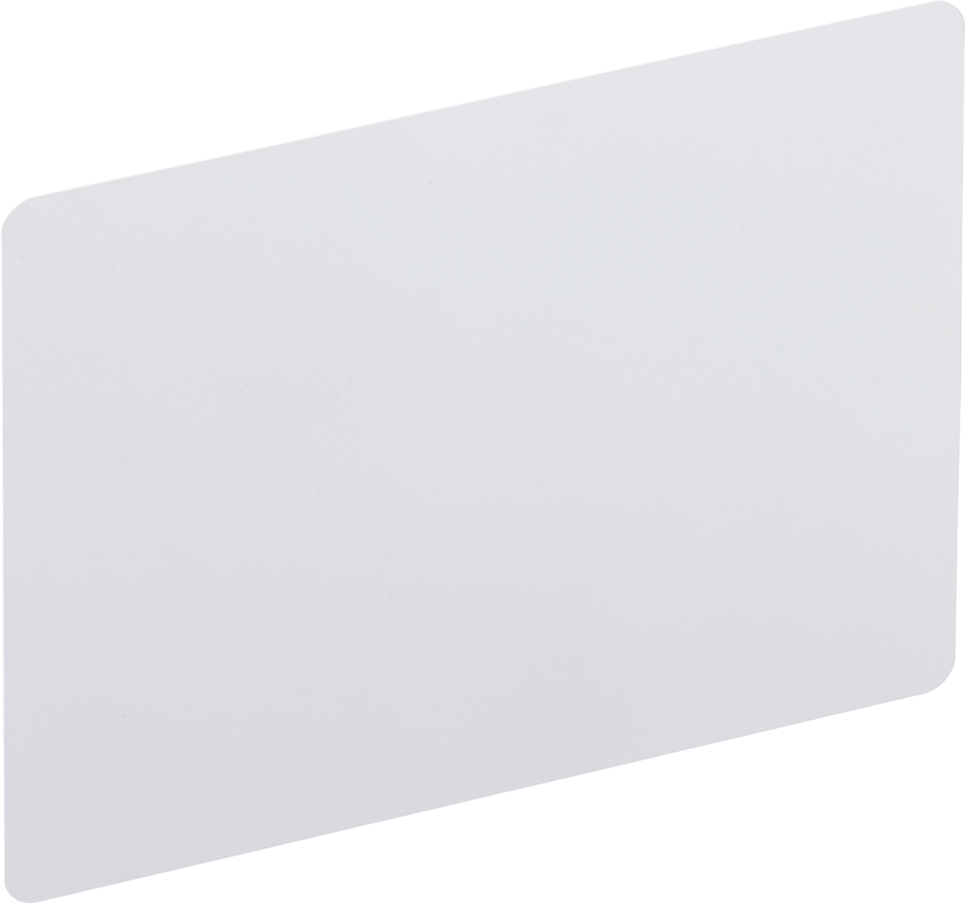 El Tipi Beyaz Tahta, Polipropilen Kaplı Polistiren, 11" Genişlik x 8-1/2" Yükseklik — 11", 8 1/2", Beyaz