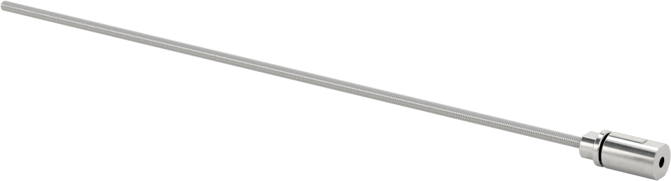 Ultra Hassas Kılavuz Vida, Bir adet Bağlantı Uculu, 17-4 PH Paslanmaz Çelik, M2 x 0.4 mm Diş Boyutu